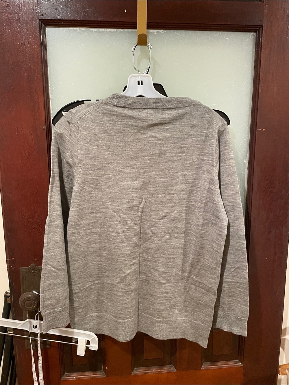 J Crew Light Gray Knit Crewneck Sweater - Picture 3 of 4